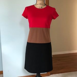 Loft 0P color block dress